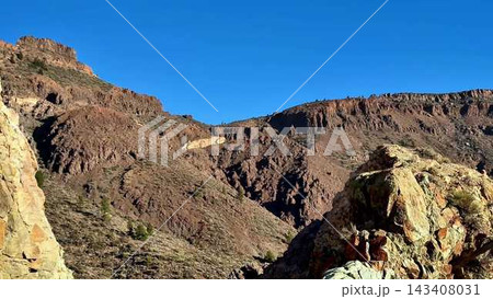 Stunning Rocky Mountain Landscape Displayed Beneath a Clear and Bright Blue Sky Today Stunning Rocky Mountain Landscape Displayed Beneath a Clear and Bright Blue Sky Today 143408031