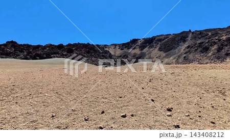 Stunning Barren Landscape featuring Unique Rock Formations Under Stunning Barren Landscape featuring Unique Rock Formations Under 143408212