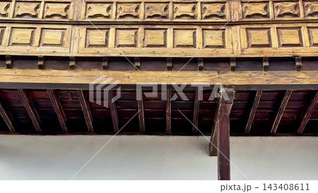 Discover the charm of traditional wooden architecture with exquisite craftsmanship and warmth Discover the charm of traditional wooden architecture with exquisite craftsmanship and warmth 143408611