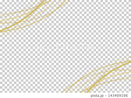 A luxurious Japanese-style frame material featuring delicate golden curved lines, perfect as a vector background for celebrations and New Year's cards. A luxurious Japanese-style frame material featuring delicate golden curved lines, perfect as a vector background for celebrations and New Year's cards. 143409198