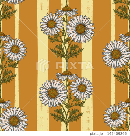 seamless pattern with sunflowers seamless pattern with sunflowers 143409266