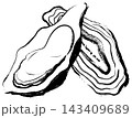 筆書きタッチの牡蠣 143409689