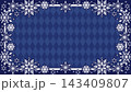 雪もようのかわいいサムネイル素材 143409807