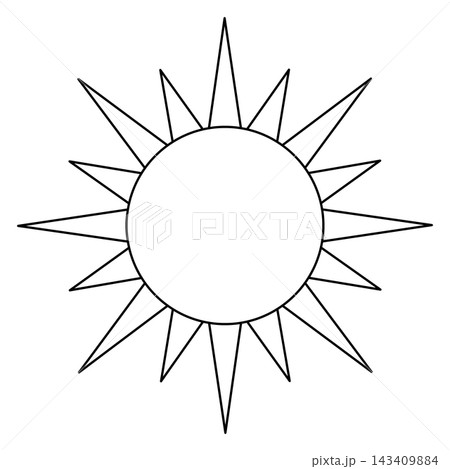 太陽のアイコン 143409884