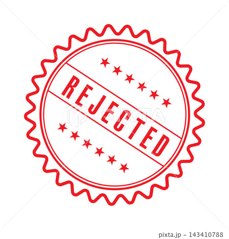Rejected Stamp Graphic design vector element simple and modern 143410788