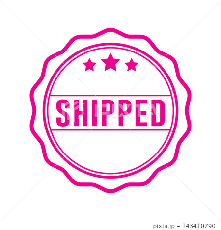 Shipped Stamp Graphic design vector element simple and modern Shipped Stamp Graphic design vector element simple and modern 143410790