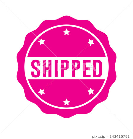 Shipped Stamp Graphic design vector element simple and modern Shipped Stamp Graphic design vector element simple and modern 143410791