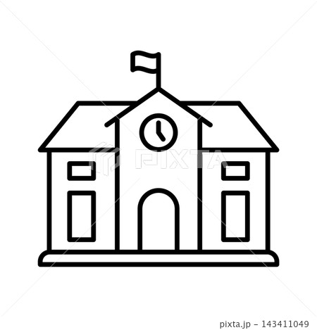 School Building icon vector design templates simple and modern 143411049