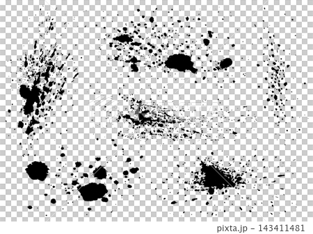 Vector background with ink splatters on a white background. Vector background with ink splatters on a white background. 143411481