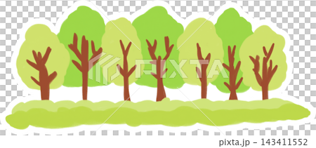 緑の木のイラスト 緑の木のイラスト 143411552