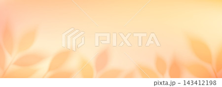 Blurred sunny orange yellow leaves background. Autumn blur gradient foliage backdrop. Fall season color defocused leaf pattern for poster, banner, leaflet, brochure, booklet. Vector nature template bg Blurred sunny orange yellow leaves background. Autumn blur gradient foliage backdrop. Fall season color defocused leaf pattern for poster, banner, leaflet, brochure, booklet. Vector nature template bg 143412198