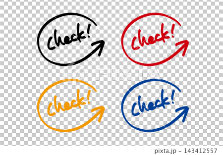 Hand-drawn circled checkmark Hand-drawn circled checkmark 143412557