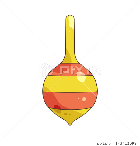 Illustration of spinning top toy Illustration of spinning top toy 143412998