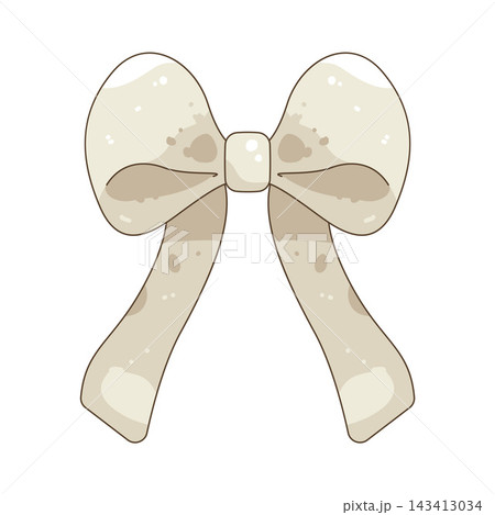 Illustration of white ribbon 143413034