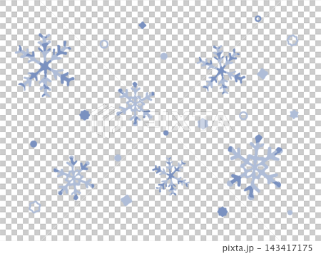 雪花向量圖 143417175
