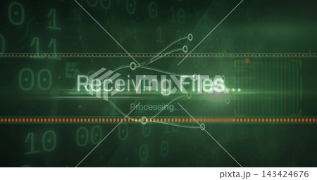 Displaying glowing Receiving Files Displaying glowing Receiving Files 143424676