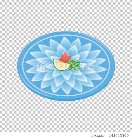 河豚刺身(插圖) 河豚刺身(插圖) 143435569
