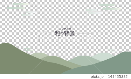 Simple Japanese-style background material - Green Simple Japanese-style background material - Green 143435885