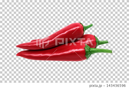 Realistic illustration of a red chili pepper. Realistic illustration of a red chili pepper. 143436596