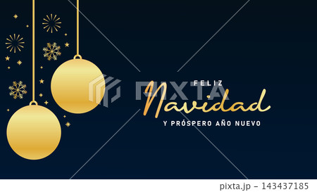 Gold snowflake and star feliz navidad background Gold snowflake and star feliz navidad background 143437185