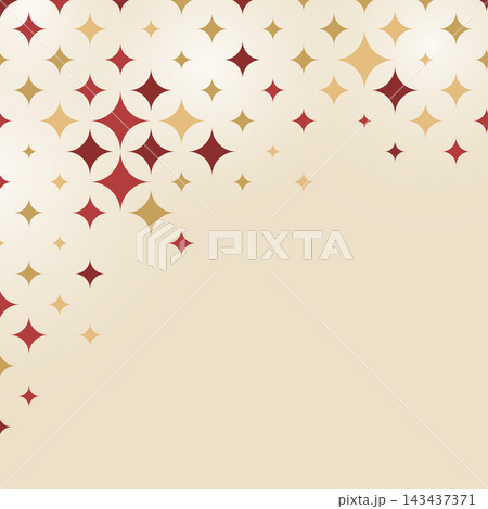 retro overlapping circles pattern red and gold on beige background with copy space flat design retro overlapping circles pattern red and gold on beige background with copy space flat design 143437371