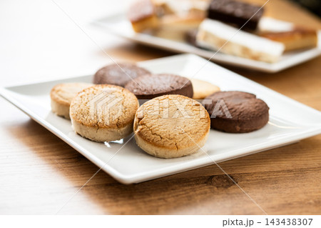 Assorted Spanish shortbread cookies. Assorted Spanish shortbread cookies. 143438307