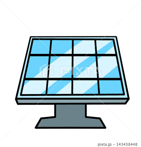 Blue Solar Panel Icon for Photovoltaic Renewable Energy Blue Solar Panel Icon for Photovoltaic Renewable Energy 143438448