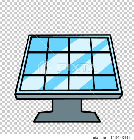 Blue Solar Panel Icon for Photovoltaic Renewable Energy Blue Solar Panel Icon for Photovoltaic Renewable Energy 143438448
