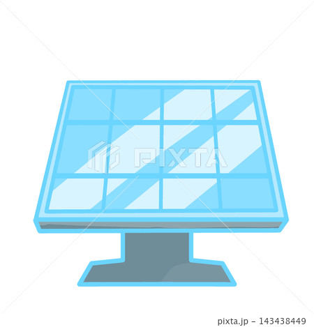 Blue Solar Panel Icon for Renewable Energy Technology Blue Solar Panel Icon for Renewable Energy Technology 143438449