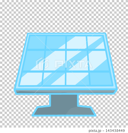 Blue Solar Panel Icon for Renewable Energy Technology Blue Solar Panel Icon for Renewable Energy Technology 143438449
