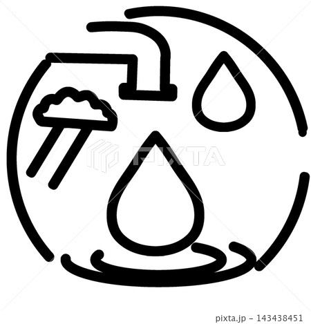 Water Conservation Icon for Save Water and Sustainability Water Conservation Icon for Save Water and Sustainability 143438451