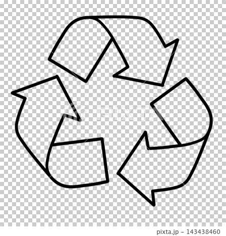 Recycle Outline Icon for Eco Friendly and Zero Waste Recycle Outline Icon for Eco Friendly and Zero Waste 143438460