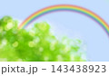 新緑玉ボケと虹 143438923