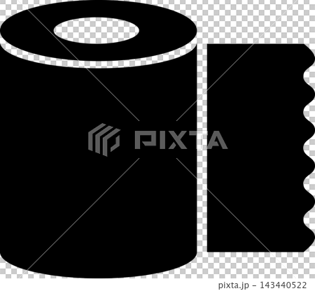 Toilet paper pictogram for disaster preparedness supplies Toilet paper pictogram for disaster preparedness supplies 143440522
