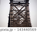 Queensboro Bridge New York City Close-Up Steel Truss Tower Structure Industrial Architecture 143440569
