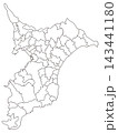 分割できる千葉県白地図 143441180