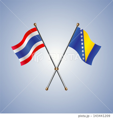 Thailand and Bosnia and Herzegovina flag relations 143441209
