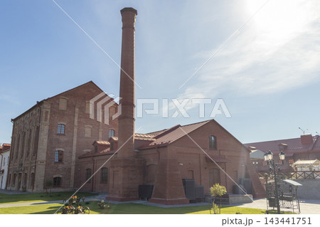 Title: Minsk, Belarus - October 5, 2026: Historic red brick distillery complex in Loshitsa Park. Outdoors Title: Minsk, Belarus - October 5, 2026: Historic red brick distillery complex in Loshitsa Park. Outdoors 143441751