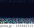 コンサート会場風のキラキラ背景素材 143442315