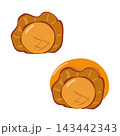 ホタテの煮付けのイラスト 143442343