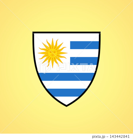 Shield - flag of Uruguay 143442841