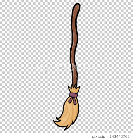 Broomstick on white background Broomstick on white background 143443763