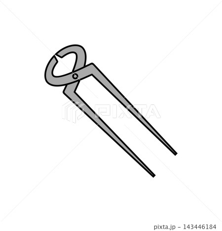 End Cutting Pliers Icon Vector Template Illustration Design 143446184
