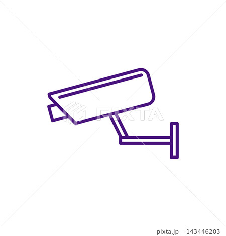 Fixed CCTV, Security Camera Icon Vector Template Illustration Design Fixed CCTV, Security Camera Icon Vector Template Illustration Design 143446203