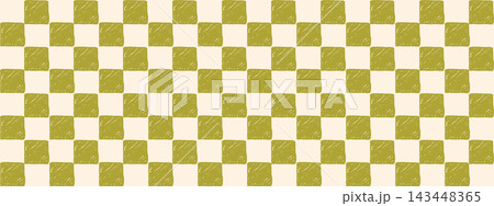 Checkered grid pattern. Seamless background...のイラスト素材 [143448365] - PIXTA