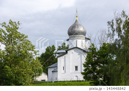 The Church of Saints Peter and Paul on the Buy is an Orthodox church in Pskov, Russia The Church of Saints Peter and Paul on the Buy is an Orthodox church in Pskov, Russia 143448842
