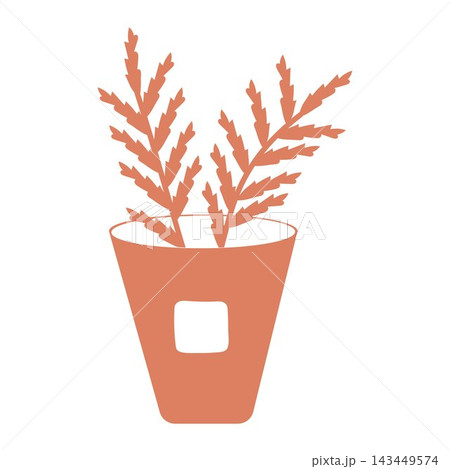 vector illustration on botanical theme with room flower 143449574