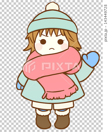 寒い日の女の子(左手・真剣) 寒い日の女の子(左手・真剣) 143449728