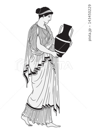 Vector Greek women. 143450229