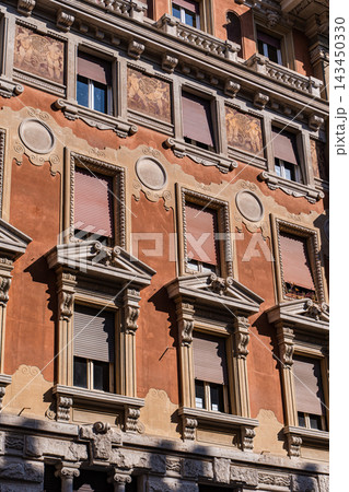 Famous neighbourhood of Gino Coppede in Italian capital city, Rome Famous neighbourhood of Gino Coppede in Italian capital city, Rome 143450330